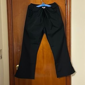 Black scrub bottoms, size XL